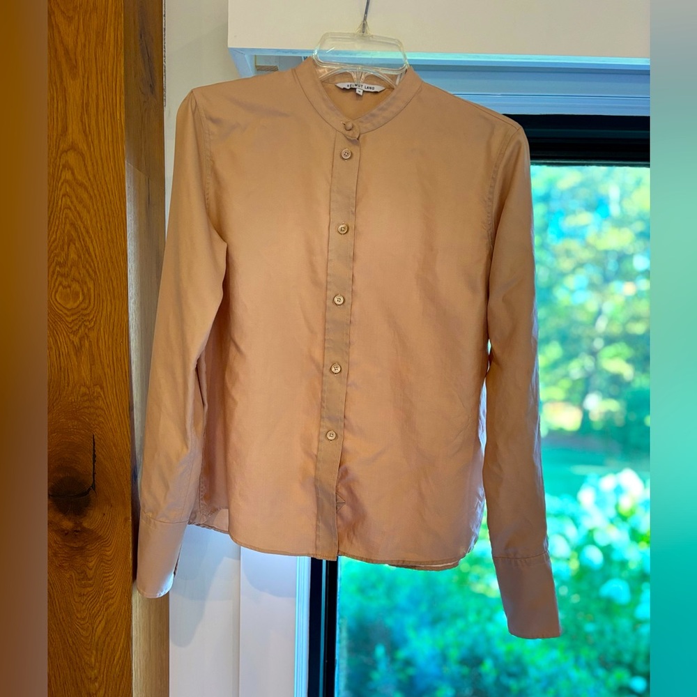 Helmut Lang Tan Button Down Shirt